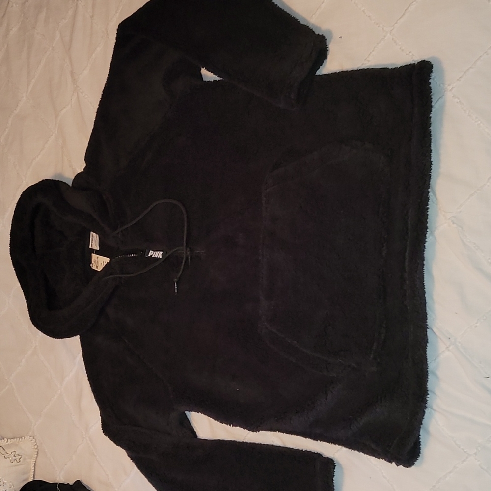 PINK VS fleece hoodie size L